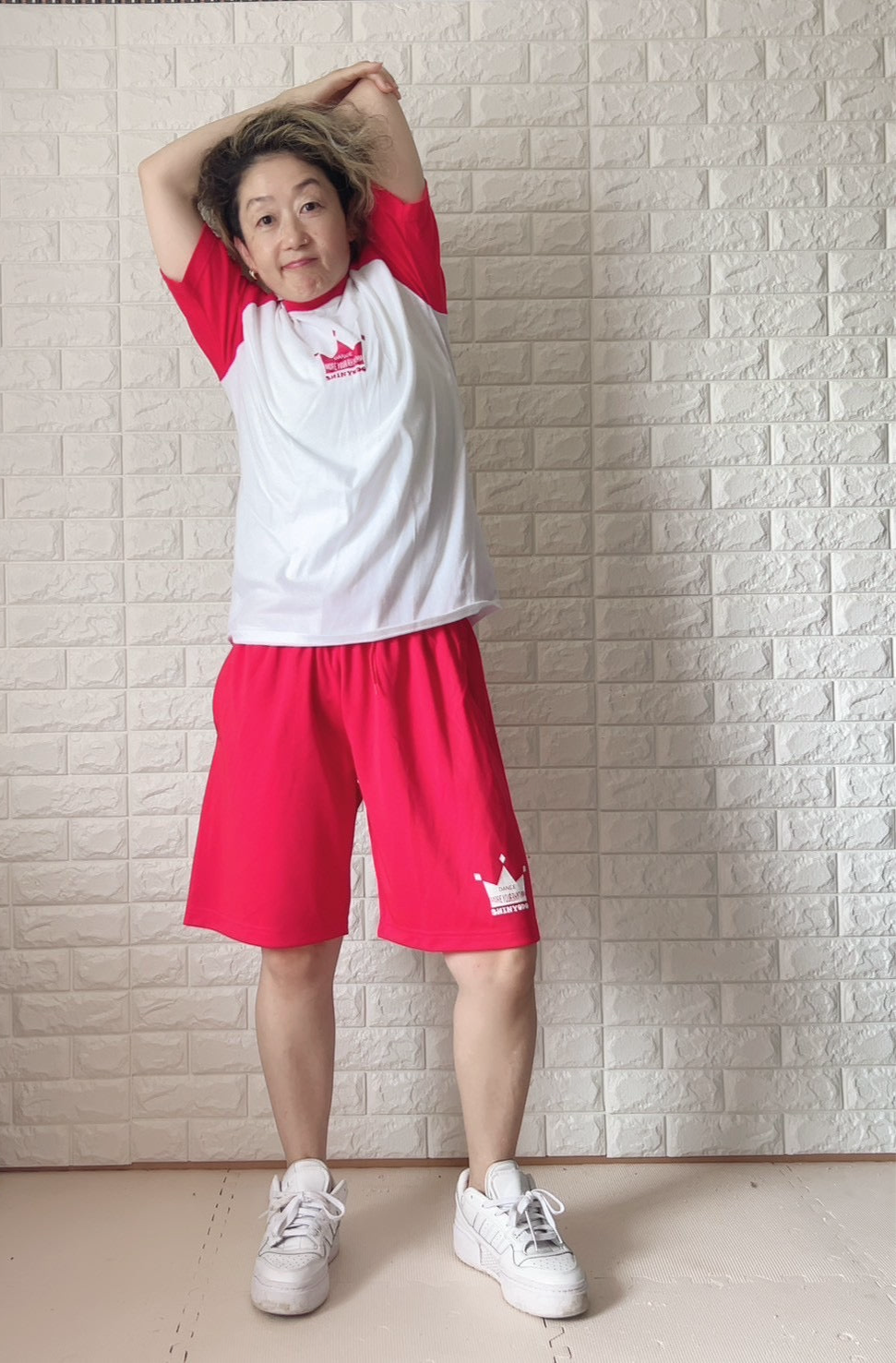 薄手ドライハーフパンツ（レッド）