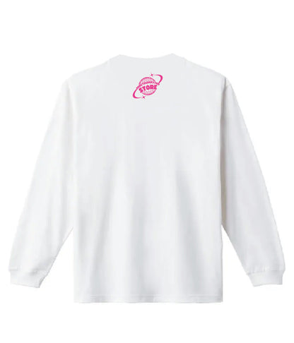 背中ロゴモユリズムストア長袖Tシャツ（ピンク）