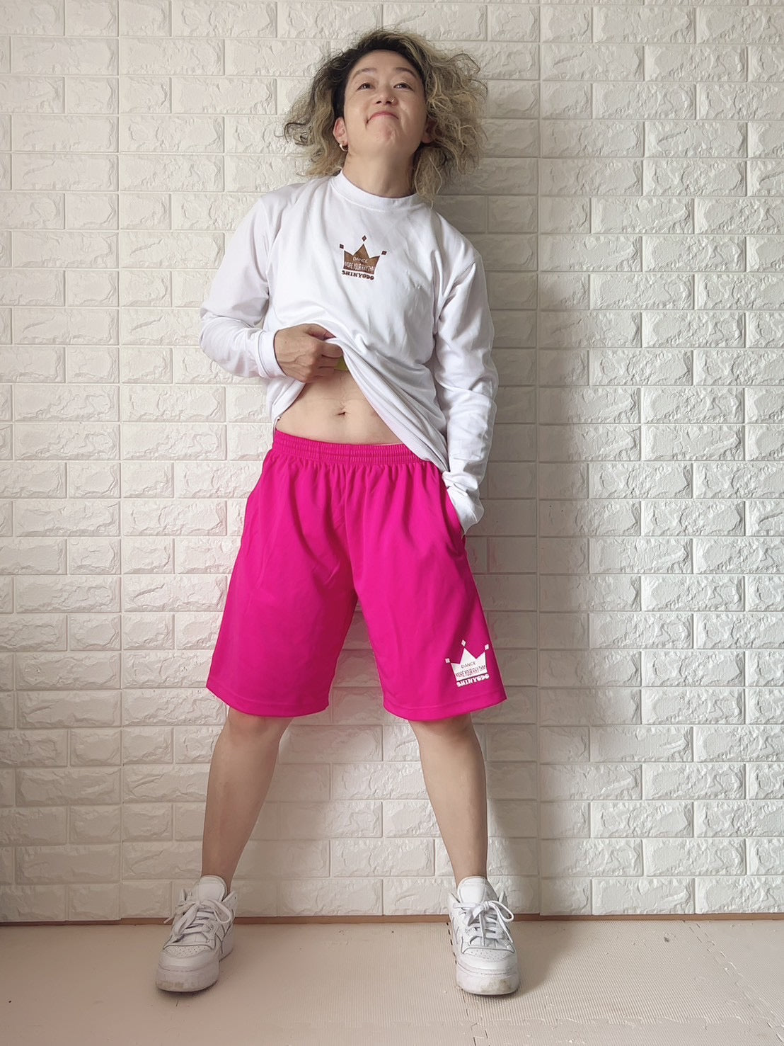 薄手ドライハーフパンツ（ピンク）