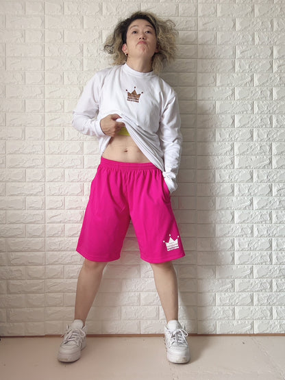 薄手ドライハーフパンツ（ピンク）