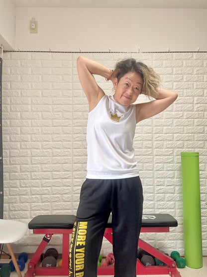 ミニ王冠ノースリーブTシャツ（ホワイト）