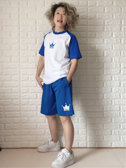 薄手ドライハーフパンツ（ブルー）