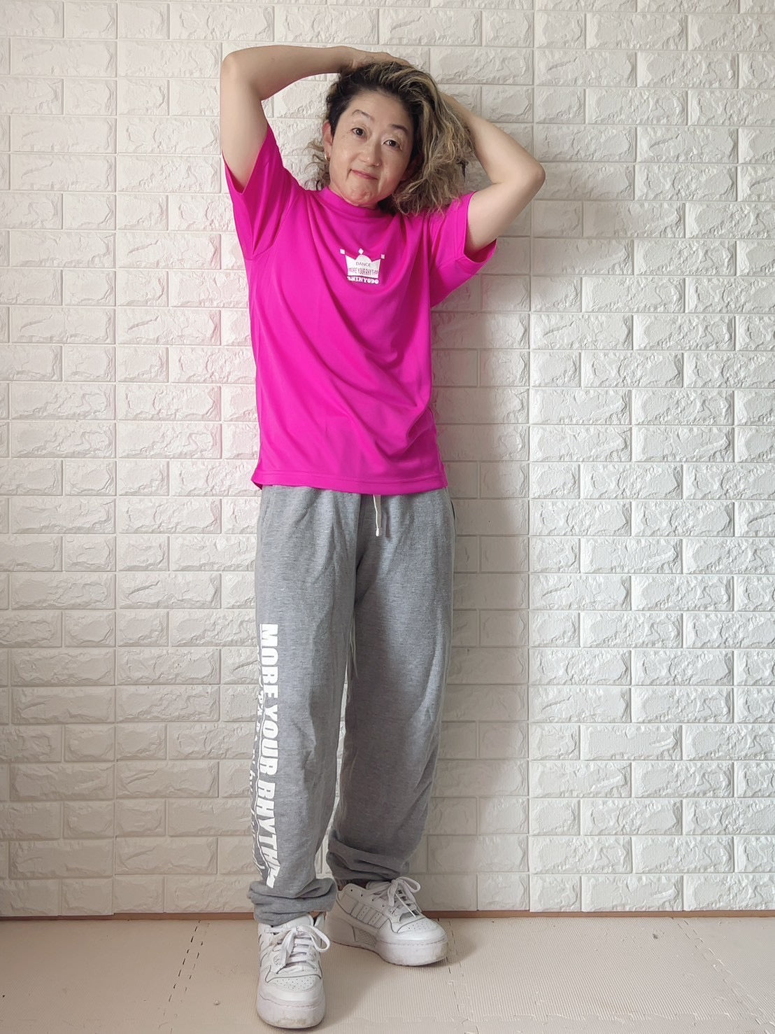 ミニ王冠ドライTシャツ（ピンク）