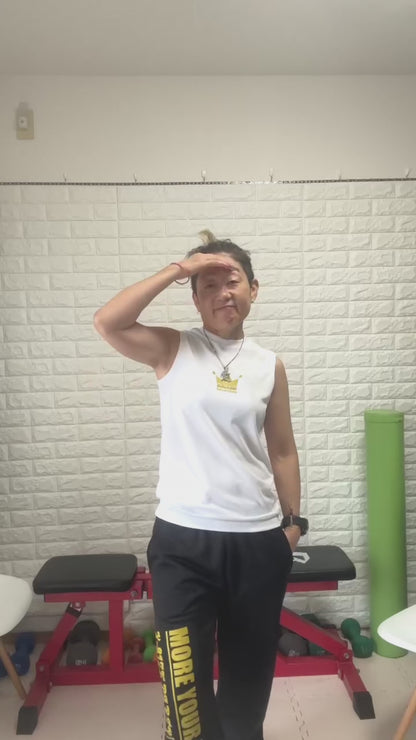 ミニ王冠ノースリーブTシャツ（ホワイト）