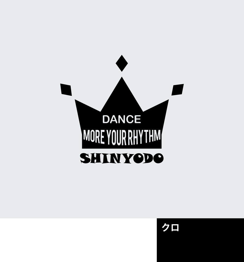 ミニ王冠ラグランTシャツ（ブラック）