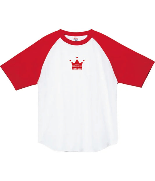 ミニ王冠ラグランTシャツ（レッド）