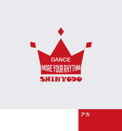 ミニ王冠ラグランTシャツ（レッド）