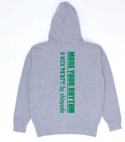 レギュラージップパーカー（グレー×グリーン）【セットアップ可能】